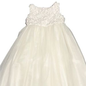Fluffy Long Flower Girl Dress
